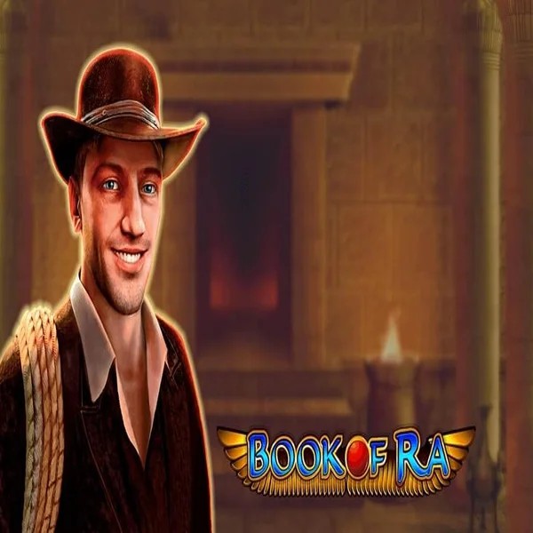 Slots logo of Book of Ra from Greentube at Betriot Casino